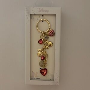 ☀️Disney Mickey & Minnie Mouse bag charm with hearts